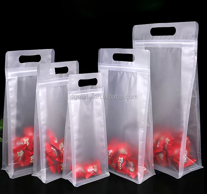 
Customized print food grade resealable mylar bag flat bottom side gusset packaging zipper bag for candy and snacks 