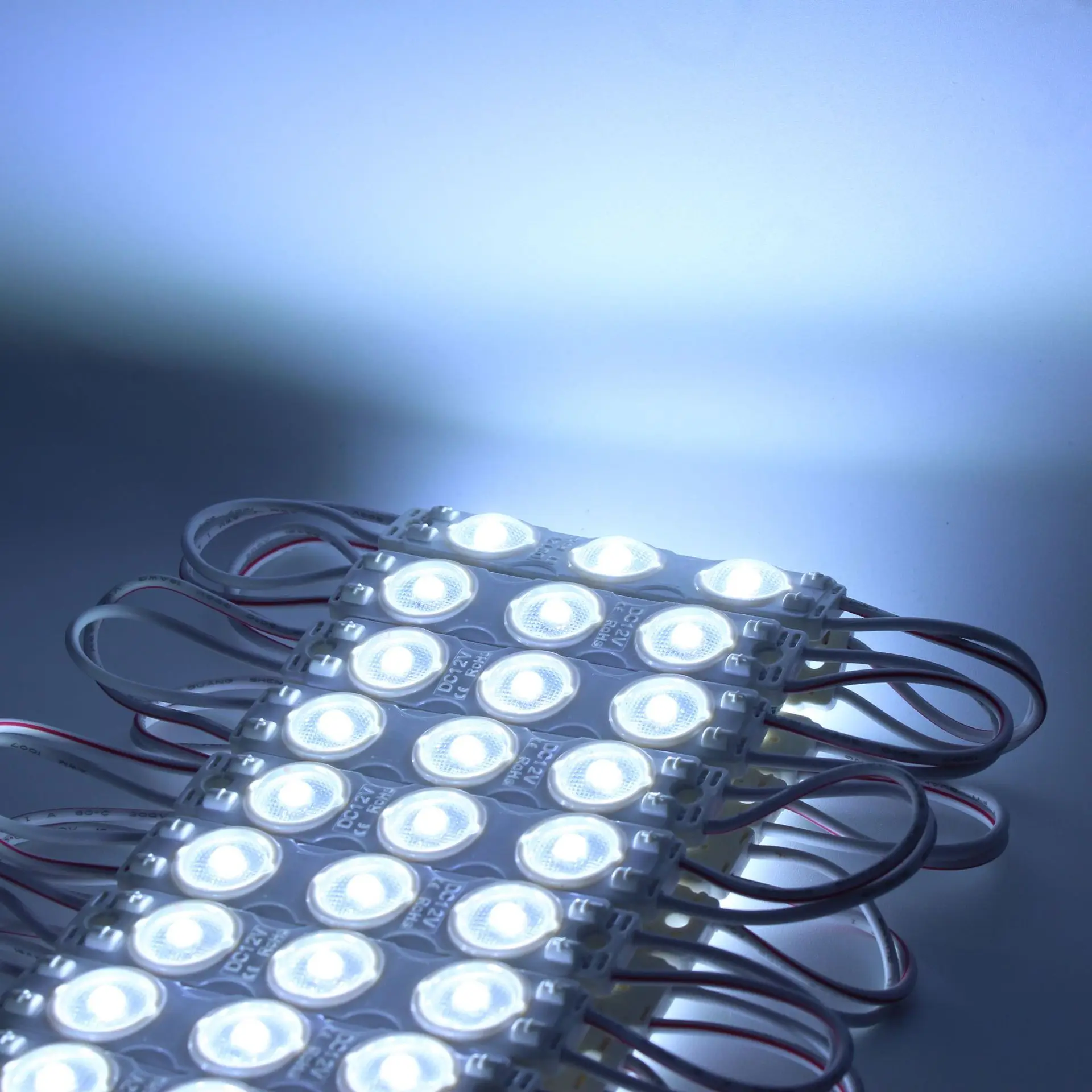 high power 3 years warranty DC 12V 24V 1.5W 3 Lens SMD 2835 modul led modules mdulo modulo IP65 Waterproof LED Injection Module