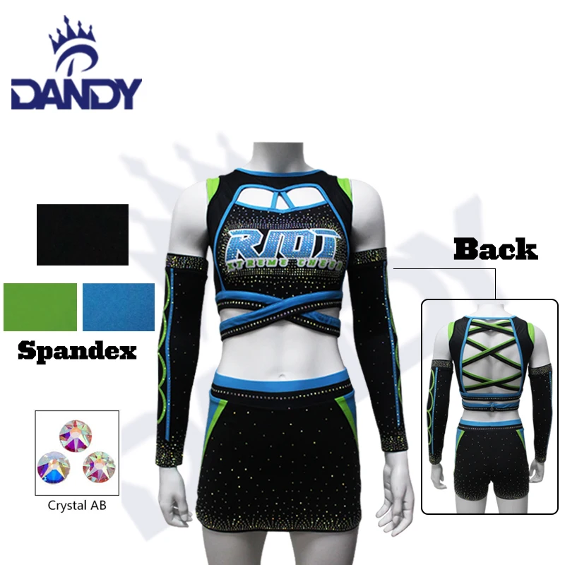 Custom Cheerleading Outfits Wholesale Performance Youth Girls Cheerleading Uniform