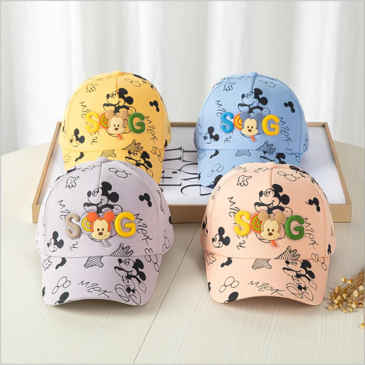 2021 new boys girls baseball cap spring summer cartoon Mickey sun hat kids hat