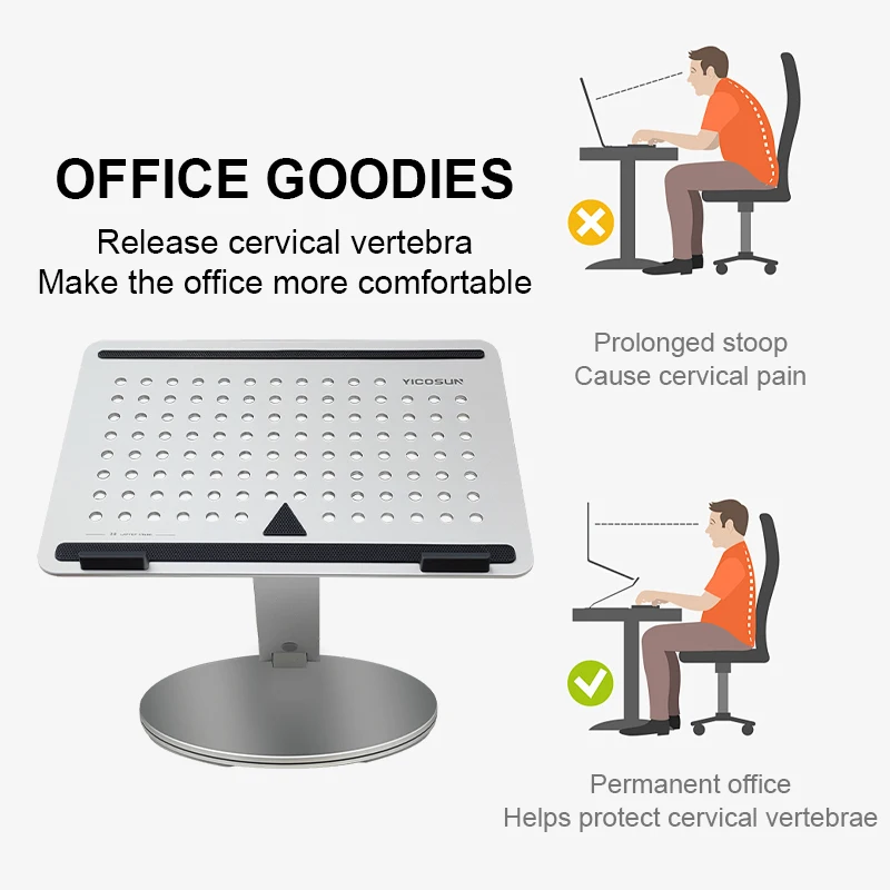Hot Selling 360 Degree Aluminium Alloy Foldable Laptop Docking Station Stand Laptop With Hdmi C Pd 2 Usb 3.0 Hubs