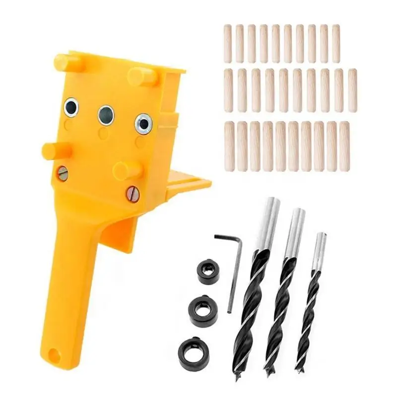 41 Pcs ABS Plastic Handheld Pocket Hole Jig Quick Wood Doweling Jig Pruning Tools