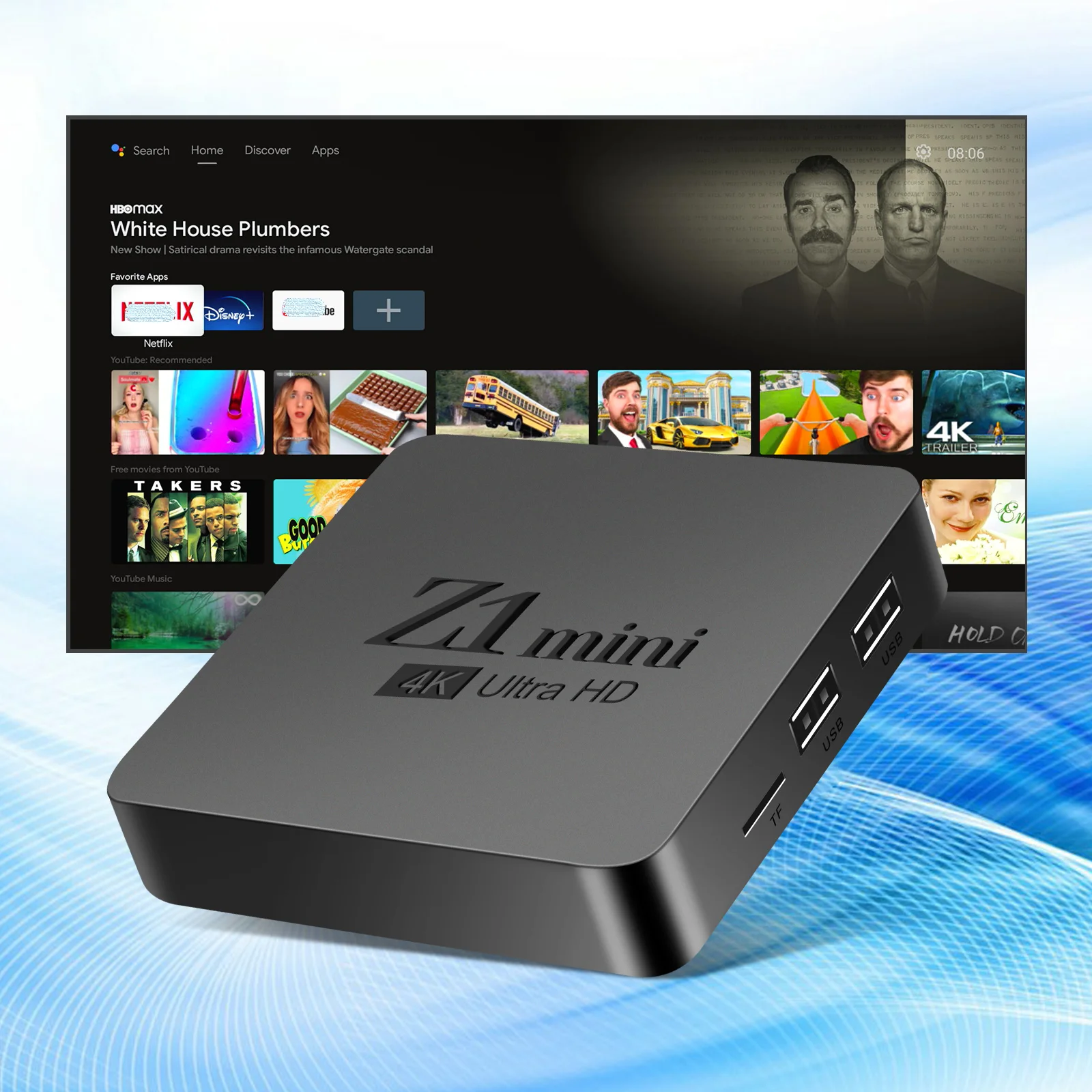 Взрывные модели Z1 mini 1GB 2GB 8GB 16GB Android tv box Allwinner H313 hd 4k 5g wifi android 10