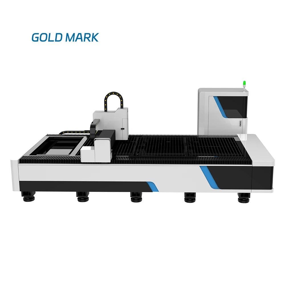 GOLD MARK high accurate fiber laser cutting machine 1500x3000mm with cabin