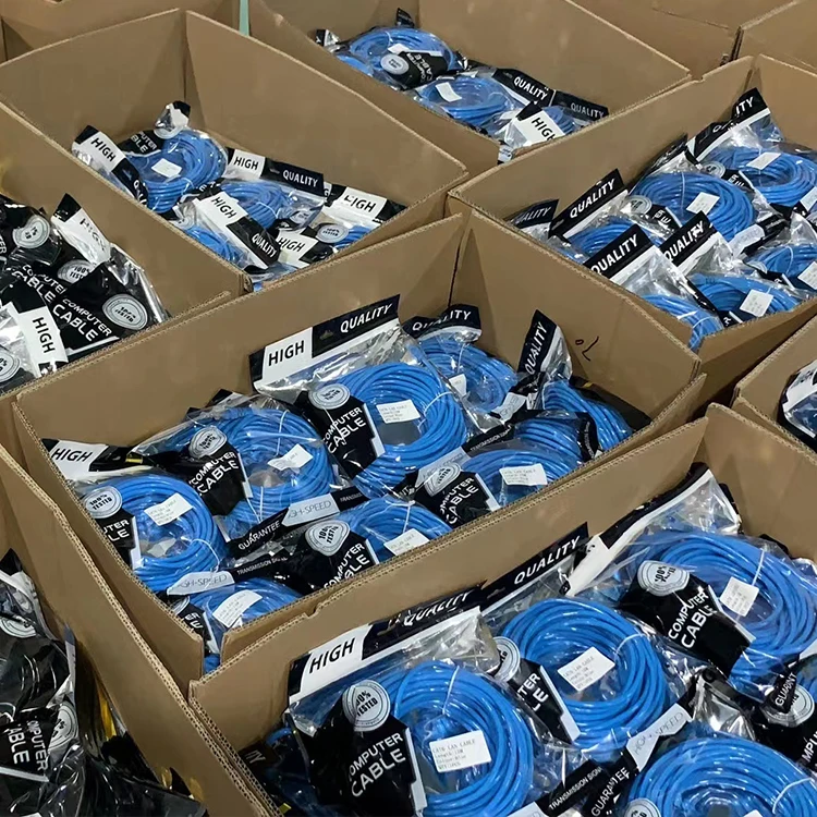 Сетевой Соединительный кабель Conector Rj45 Cat 6 Utp производитель длинного плоского кабеля Cat6 Ethernet локальной сети 20 м 200