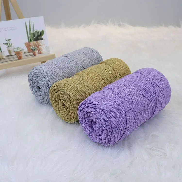 High Quality Cotton Rope Leash Hollow Strand Cotton Yarn Soft Cotton Rope