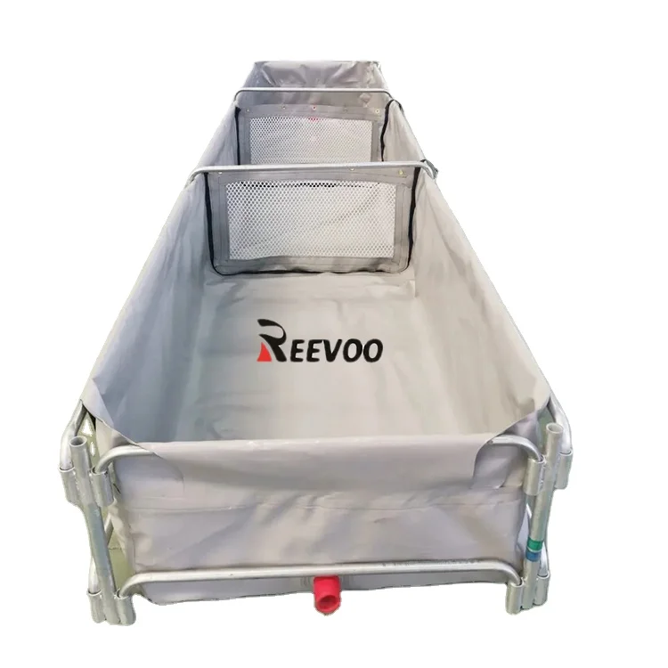 Folding canvas fish container PVC fishpond fish farming tank