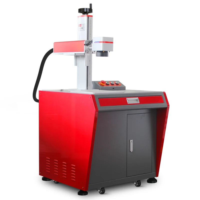 Desktop Fiber Laser Marking Machine Fiber Laser Marking Machine For Plastic 30 Watt Mopa Fiber Laser Marking Machine