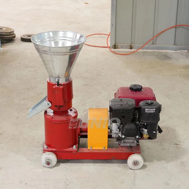 7.5hp manual start diesel alfalfa pellet mill electric start wood sawdust pelletizer