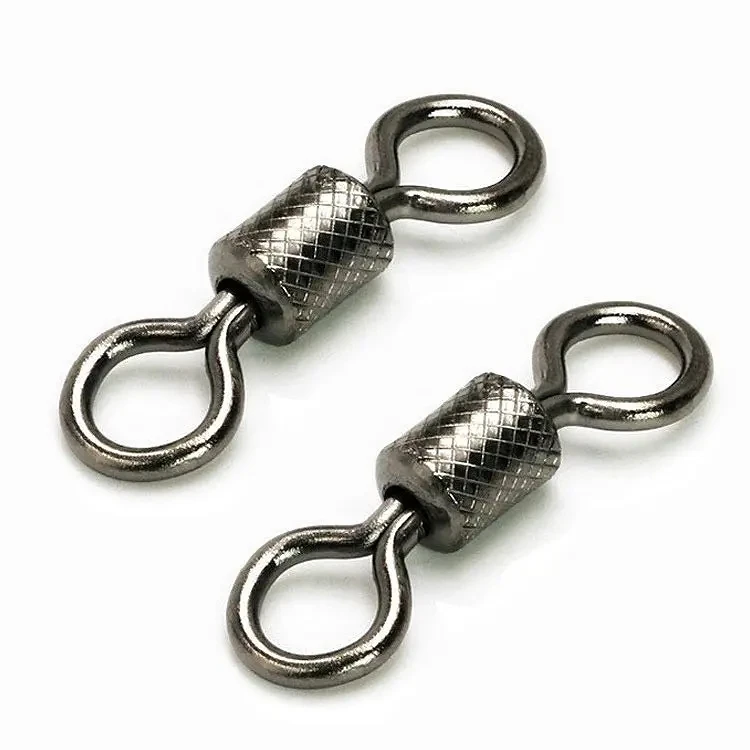 New Product Wholesale Bulk Crane Fishing Rolling Swivels Tackle With Nice Snaps