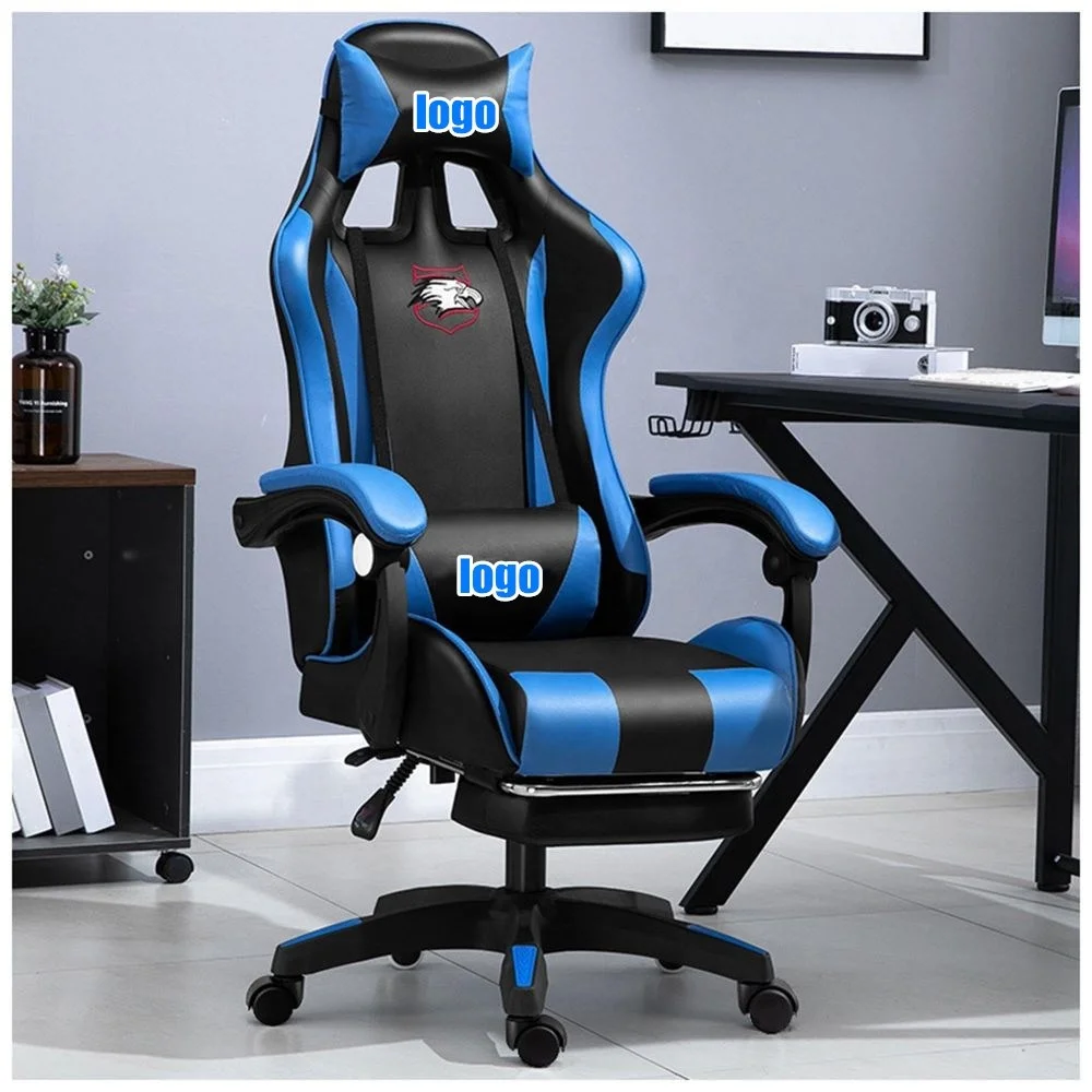 Wholesale CHAHO Modern High Quality PU leather Racing Gaming Chair Indonesia Cambodia red black gaming chair with footrest