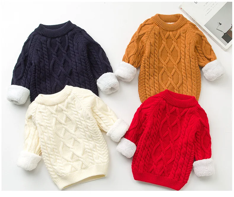 
2019 winter cotton knitted o neck baby top clothes  (62341272383)
