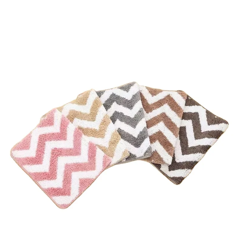 Hot sale high water absorption non slip microfiber cute animals bath  mat