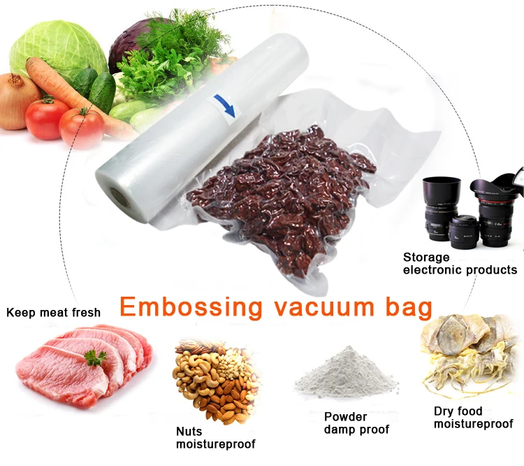 Customized pint vacuum food packing bag plastic vacuum bag