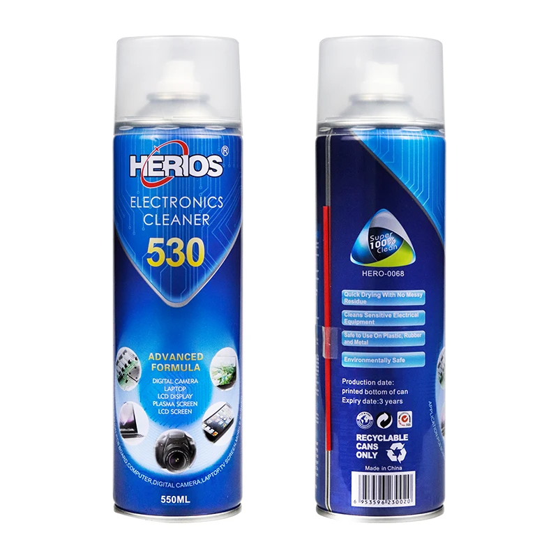 500ml Herios  Quick Dry Environmental  Electronic Cleaner  Spray Cleans Contacts, Connectors and Sensitive Electronic Equipment