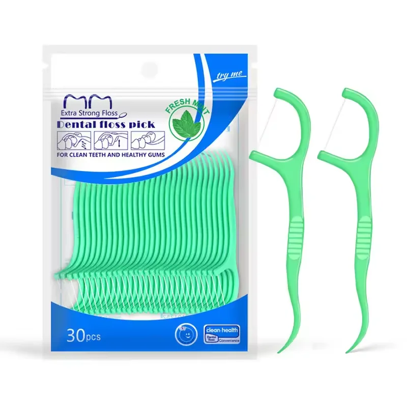 100pcs Factory Price Oral Care Eco Friendly Advanced Clean Toothpick Dental Flosser Pick For Home Travel Hotel Use