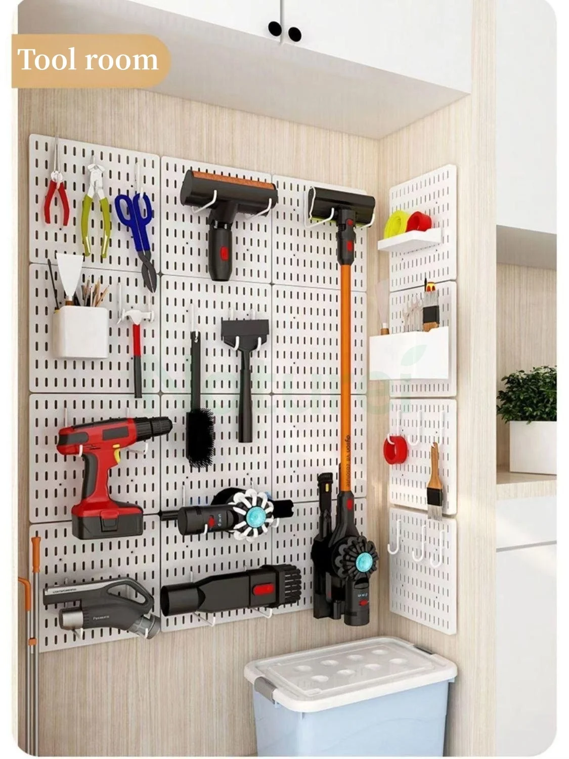 Pegboard Organizer Combination board Wall Mount for Kitchen Bathroom Living Room Office Wall Organize Storage