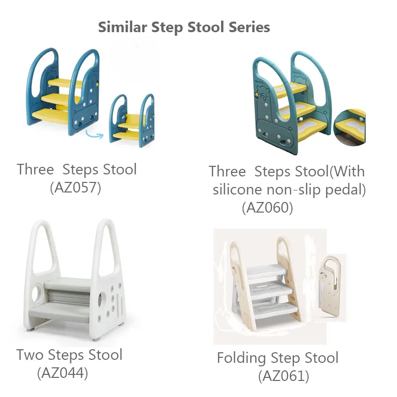 Easily Folding and Non-slip Potty Training Step Stool for Children