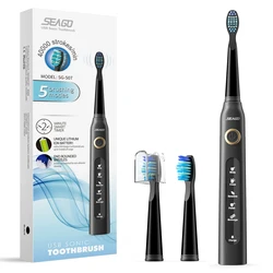 Seago SG507 5 Modes 40000 VPM Motor Smart Timer Oral Care Whitening Rechargeable Sonic Electric Toothbrush