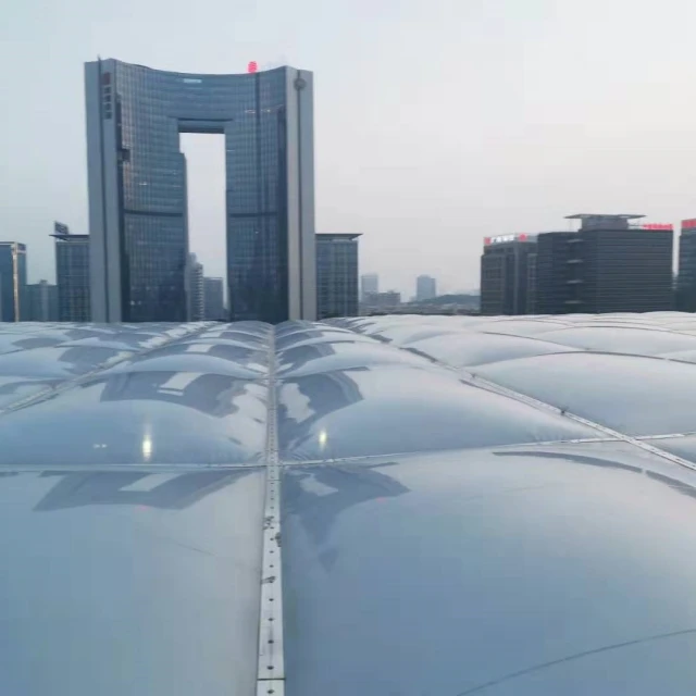 Структура мембраны ETFE для центра обслуживания граждан Dongguan ETFE воздушная подушка мембранная структура крыши