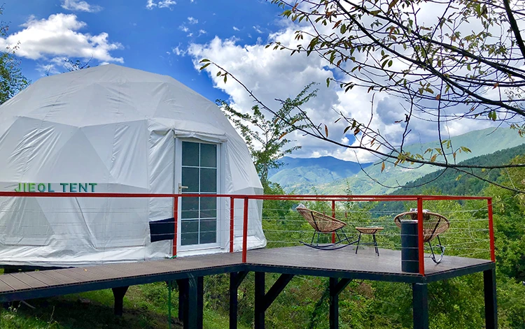 Luxury geodesic dome tent house for camping glamping