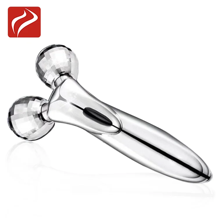 Новые товары 2020 Серебряный 3D массажный ролик массажер для лица