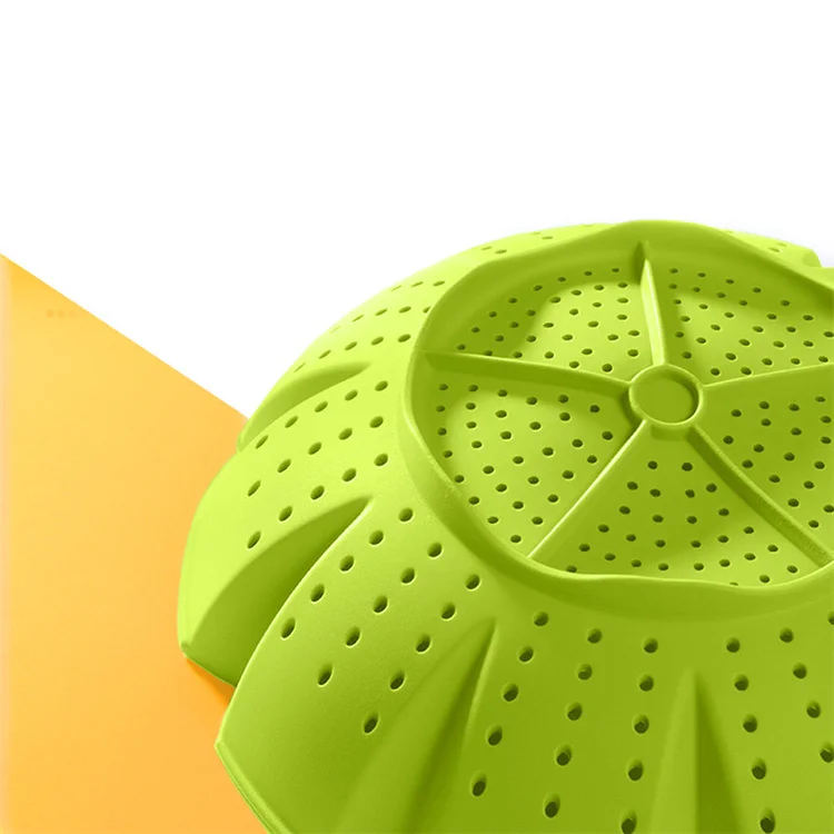 Multifunctional cooking tool Heat resistant silicone steamer basket with handle for Steaming Vegetables, Fish and more