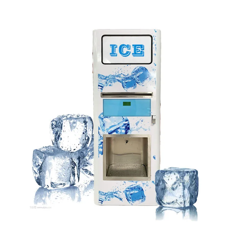 Customized Coin Banknote Operated 140-450Kg Per Day Ice Cube Making And Vending Machine