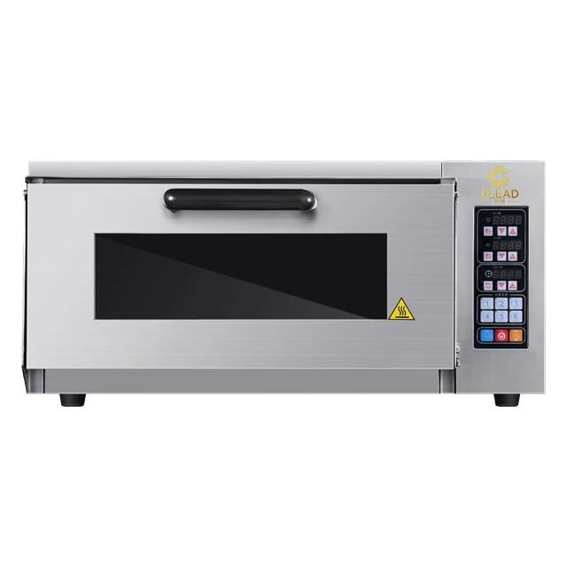 1 deck commercial Microcomputer temperature control stainless steel stone board profession electric pizza oven