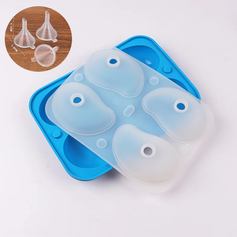 Mango silicone mold, can be used to make ice cubes, cakes, chocolates, candles, soap