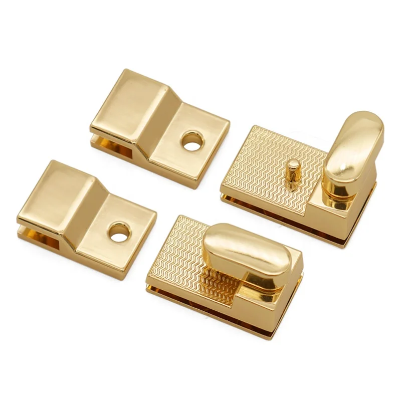 Custom Gold Bag Metal Lock Magnet Lock with Logo Lock Button for Bag