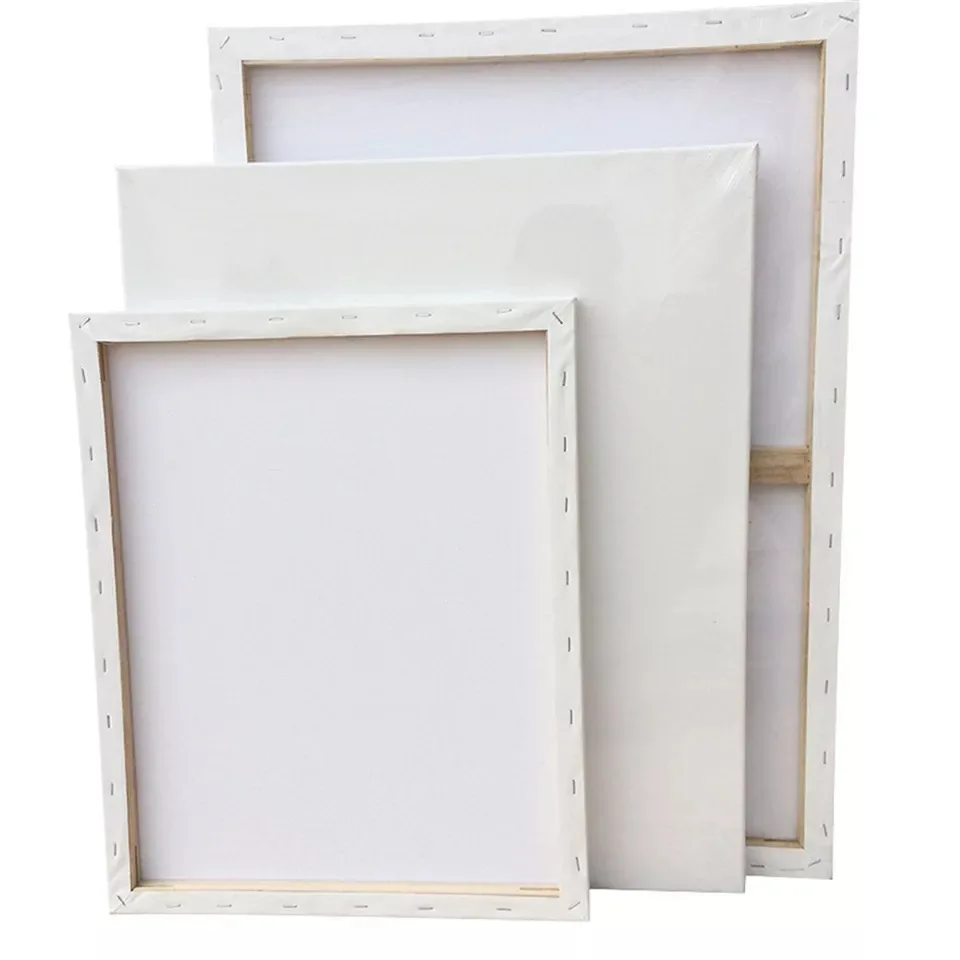 Art Supplies Linen  personalized Stretched White Blank Oil Painting Canvas Boards For Artist Acrylic Paint