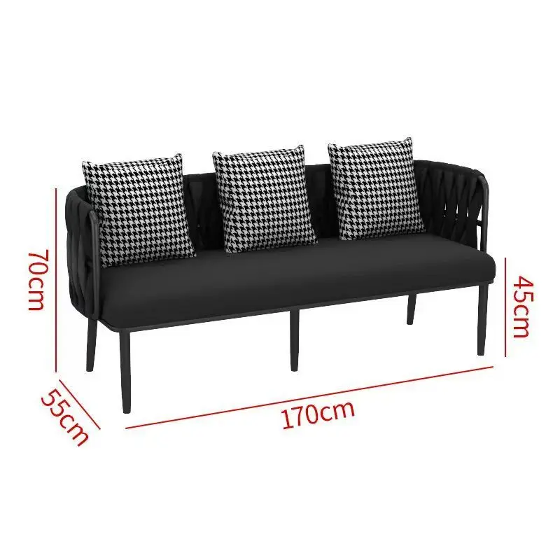 Wholesale Nordic Modern Black Luxury  Chairs Home Sets Living Room Accent Furniture Waiting Room Salon Furniture