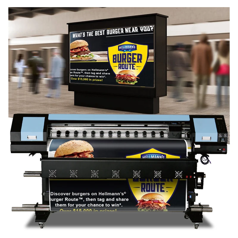 1.6m digital eco solvent printer DX5/DX7/XP600 print head canvas wallpaper inkjet plotter from guangzhou