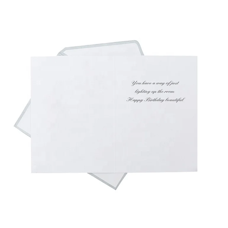 Elegant White Queen Cat Birthday Cards with Lovely Crown, Animal Handmade Custom Printing Greeting Cards