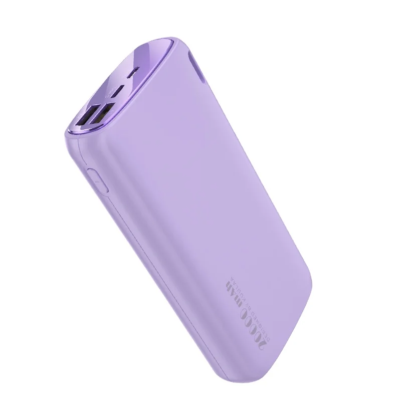 KUULAA Macaron 20000 мАч 2 Usb Power Bank умная идентификация двойной Usb порт универсальный внешний аккумулятор для смартфона
