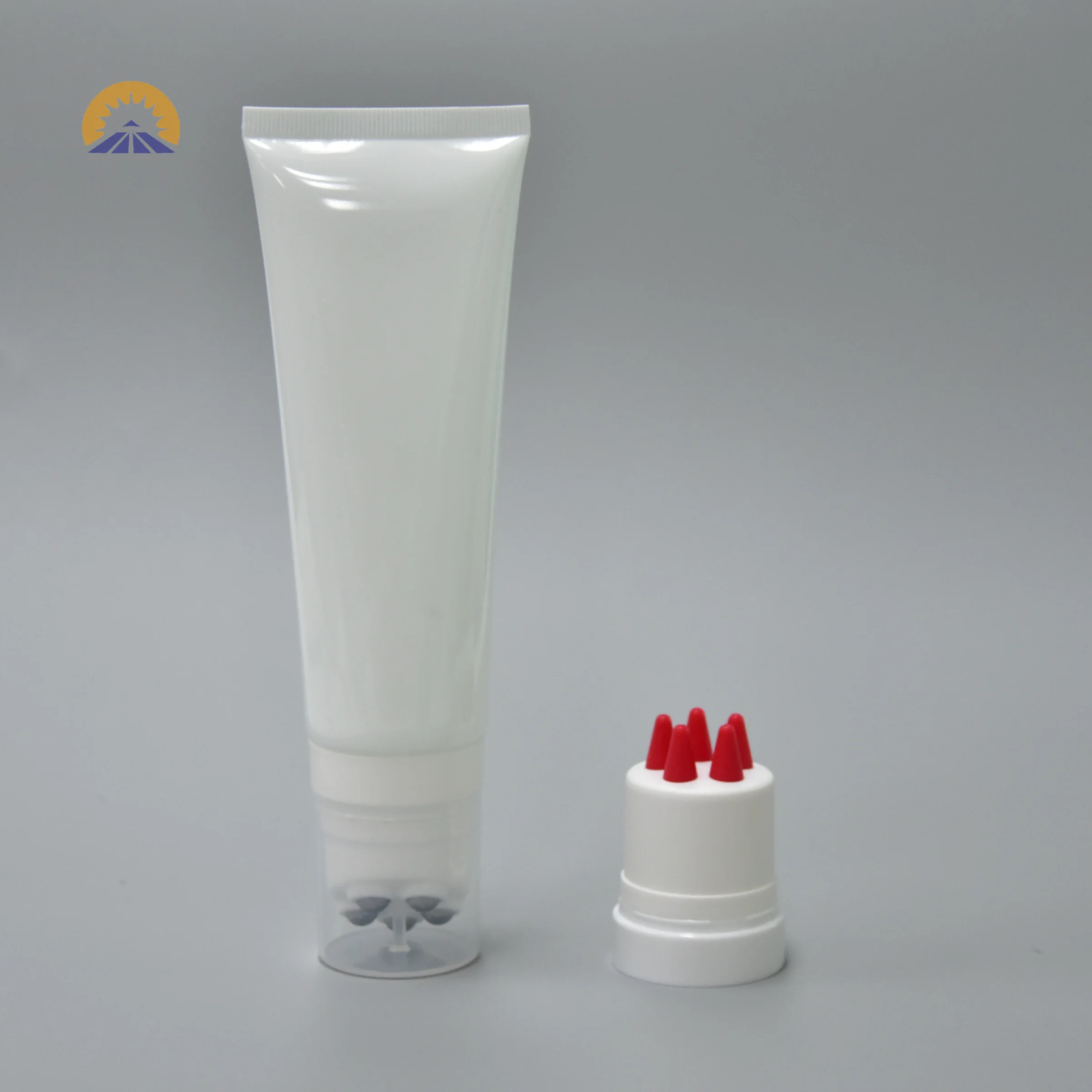 Customized Extruded Plastic Applicator Roller for Cream Massage Ointment Tube Sunscreen Cosmetic Packaging for Makeup Use