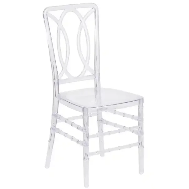 Modern Customizable Banquet Crystal Clear Plastic Transparent Tiffany Elegant Transparent Wedding Bar Auditorium Chair