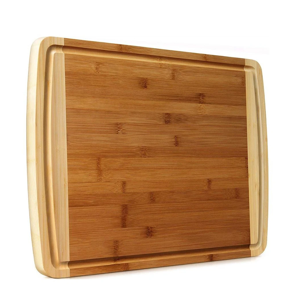 Food Safe Natural Kitchen Chopping Carving Board/Bamboo Cutting Board With Juice Groove