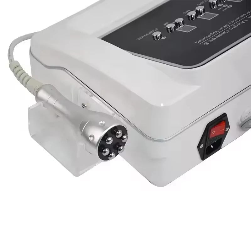 microcurrent facial toning device guantes masajeadores elettro stimolazione viso guanto massage skin care face lift machine