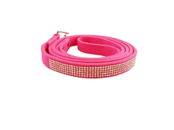 Amazon new pet dog kitten Rhinestone inlaid collar cat and dog leash