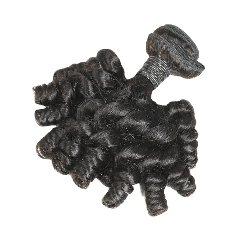 9A Regular Hair Funmi Hair Brazilian Real Wig Winding Curly Hair African European and American Wig Curtain