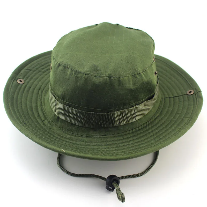 
Outdoor jungle hat camouflage fishing sun protection round brim military hat leisure mountaineering fisherman hat 