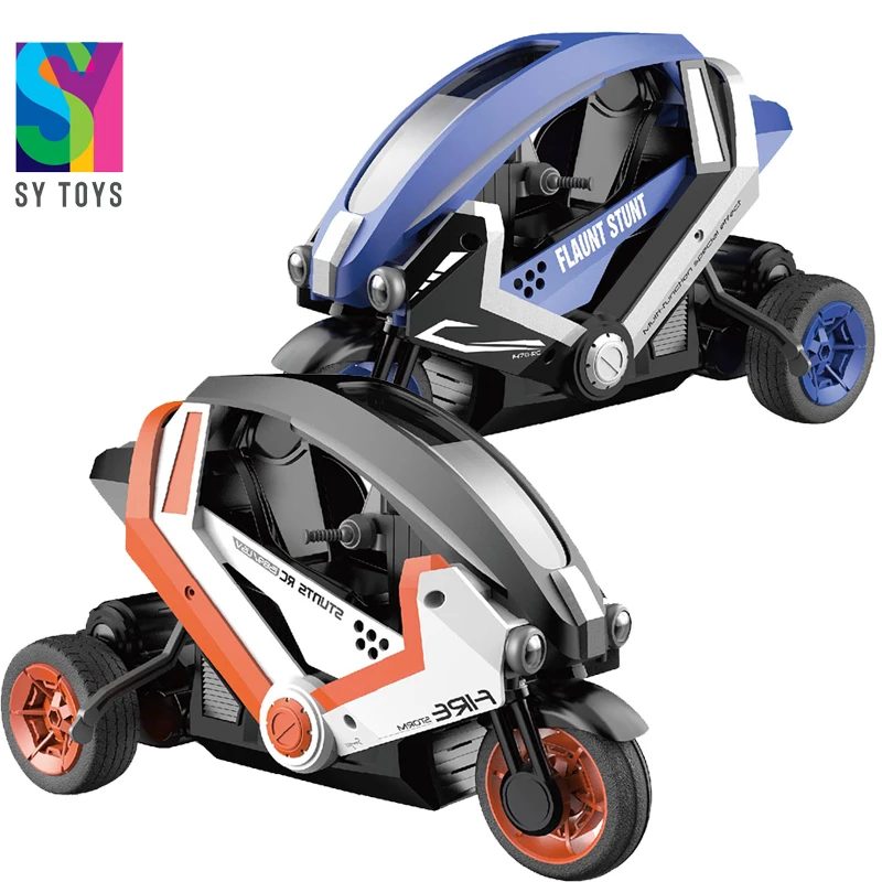Трюки и Дрифтинг SY на трех колесах 1:8 детская игрушка-мотоцикл радиоуправлении