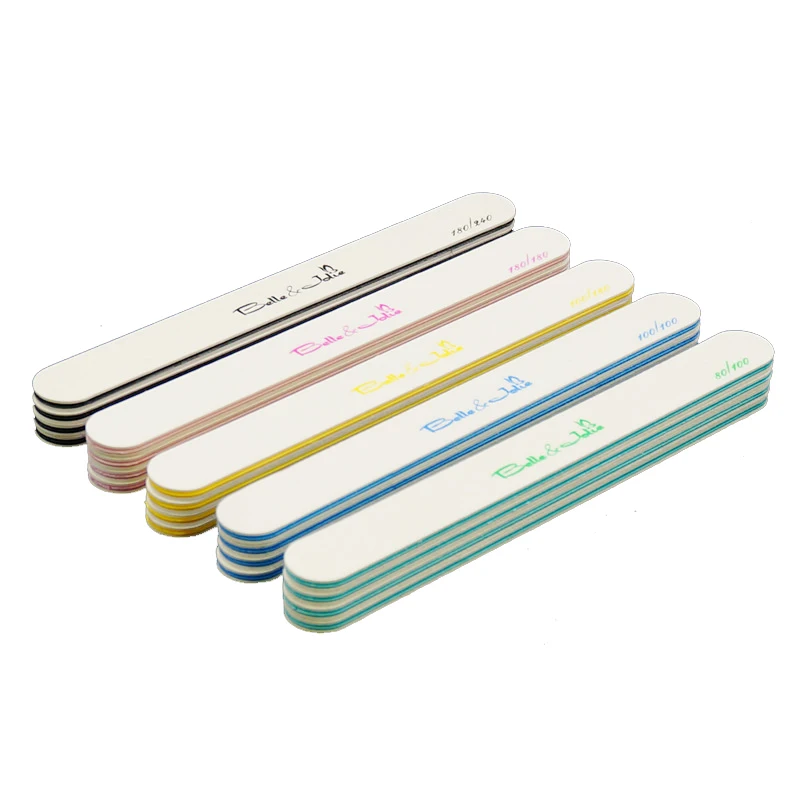 Professional Manufacturer Free Samples 80 100 180 240 Grit Custom Printed Korean Nail File