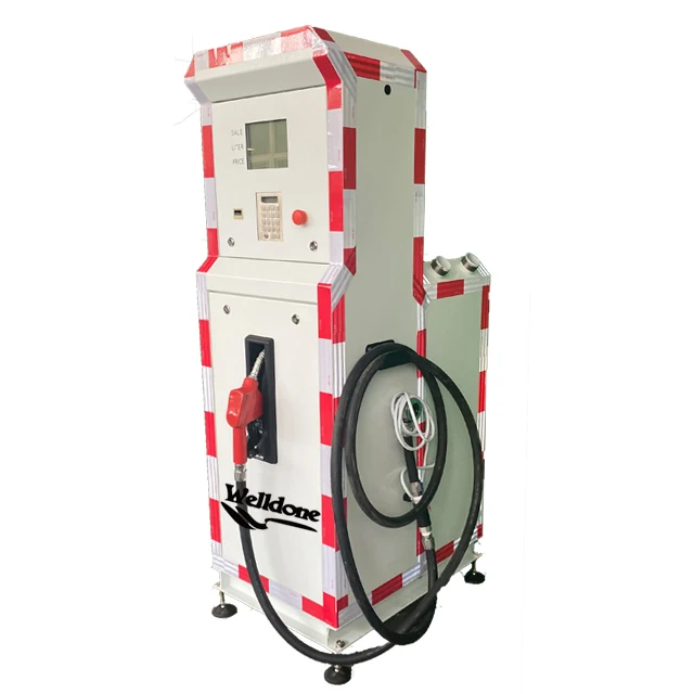 Vertical type fuel dispenser with tank portable mini gas station with GPRS function with solar with oil tank gauge