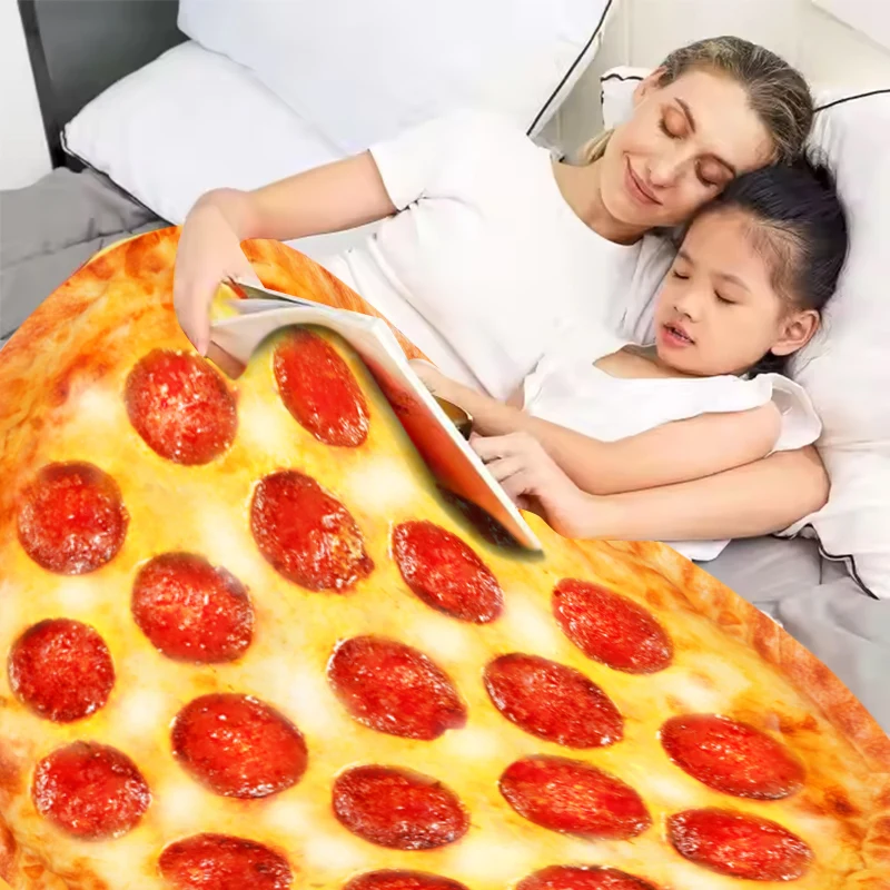Pizza Blanket for Kids Realistic Pizza blankets & throws, Super Soft Funny Blanket Gifts for Teenage Boys and Girls