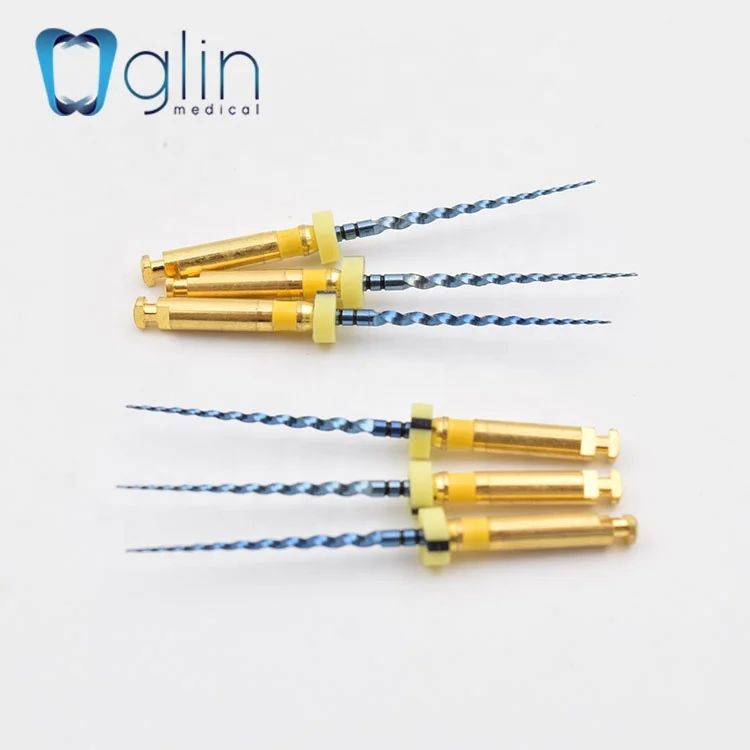 Гибкие стоматологические поворотные файлы с синей активацией тепла 21/25 мм F1 использование