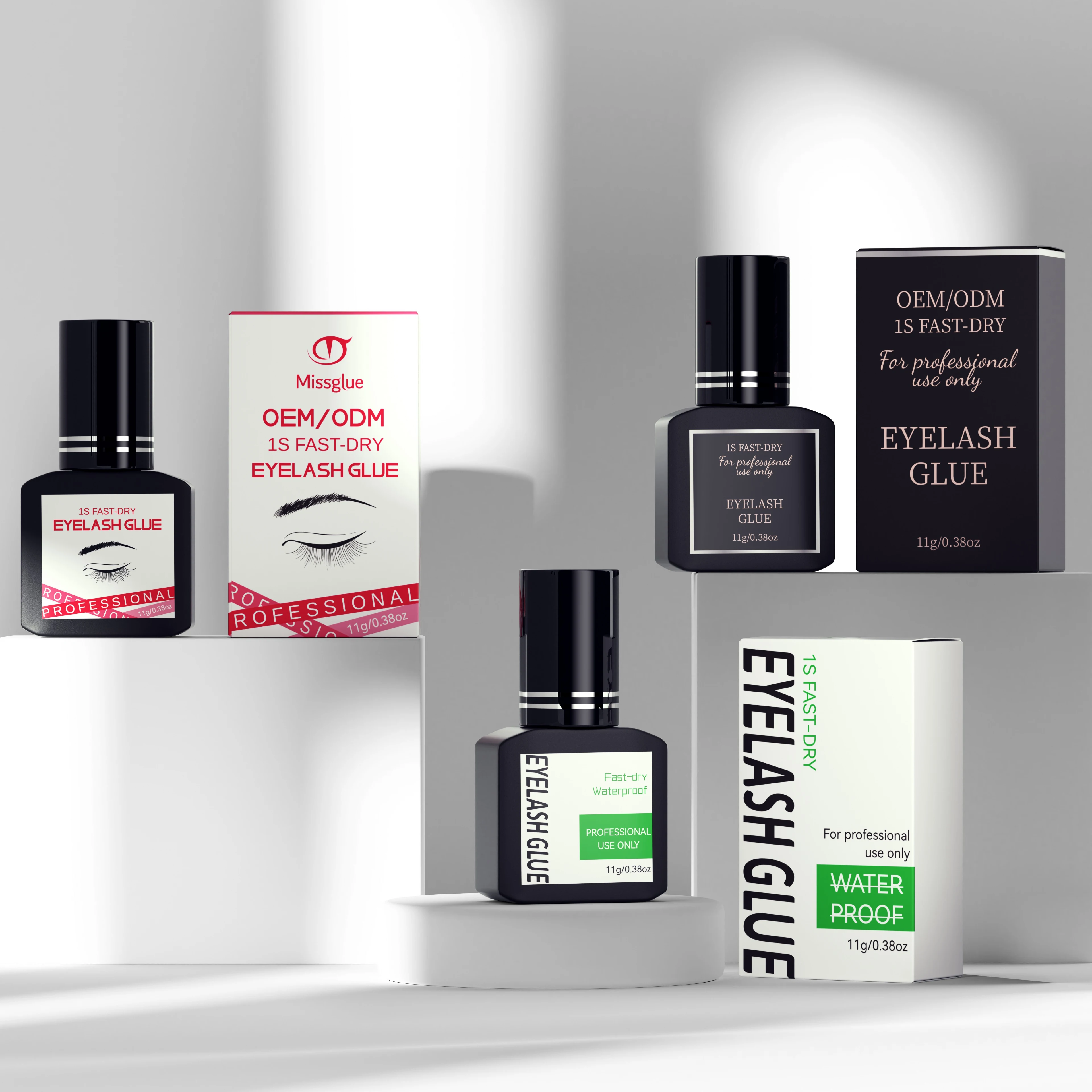 Missgel высокое качество корейские роскошные черные ресницы для наращивания на заказ быстрый сильный частная этикетка профессиональный клей ресниц