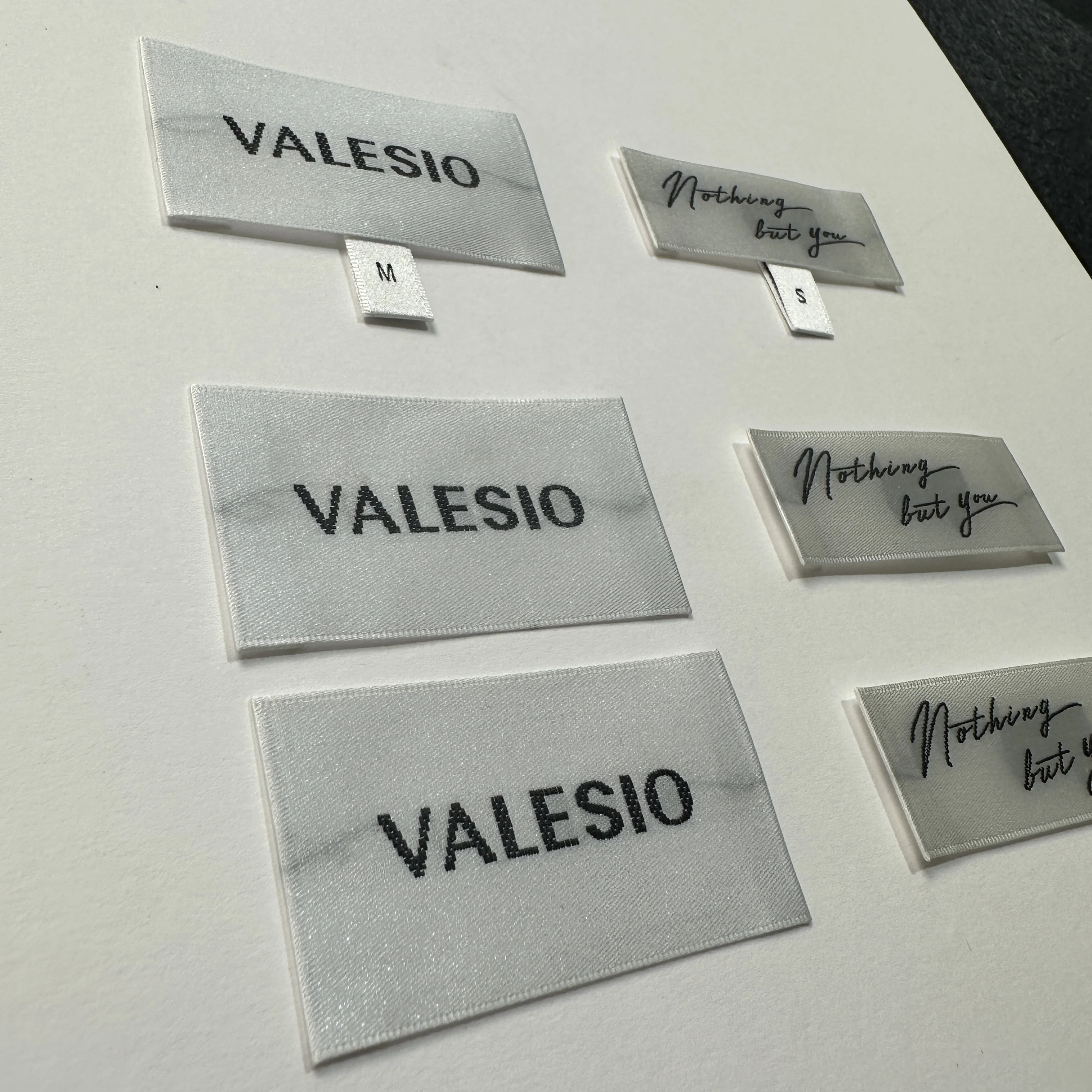 Satin label, soft woven label, custom low MOQ Luxury label Neck label Clothing labels main label